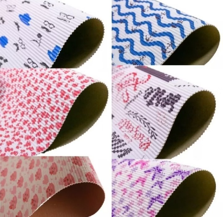 Placa papel micro ondulado(ESTAMPADO)