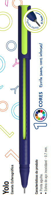 CANETA CIS YOLO 0,7MM AZUL