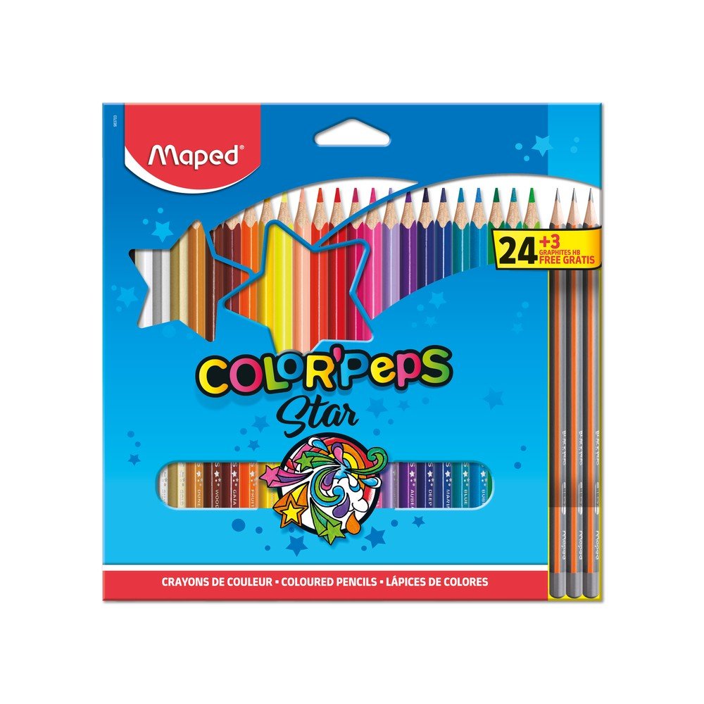 LAPIS DE COR MAPED COLOR´PEPS KIT 24X1 CORES