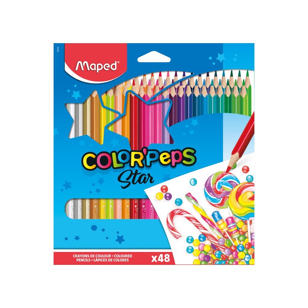 LAPIS DE COR MAPED COLOR´PEPS STAR 48X1 CORES