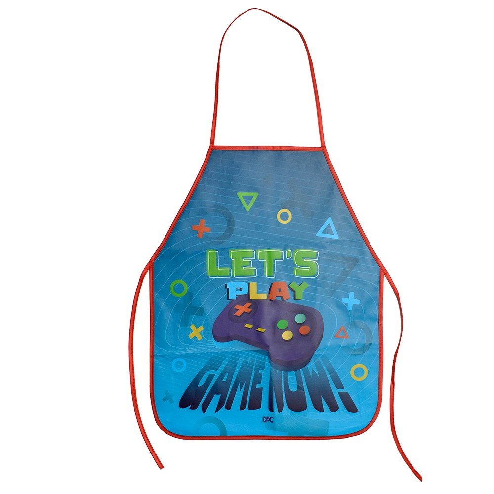 AVENTAL ESCOLAR PLASTICO GAME DAC