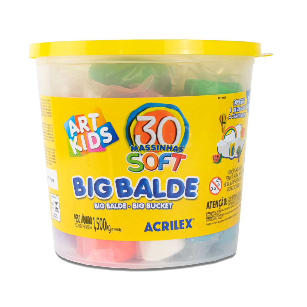 MASSINHA DE MODELAR SOFT BIG BALDE 1,5 KG ACRILEX