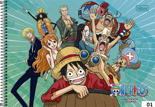 CADERNO DESENHO ONE PIECE CD 80FLS TILIBRA