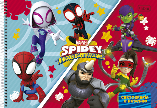 CADERNO DESENHO SPIDEY CD 80FLS TILIBRA