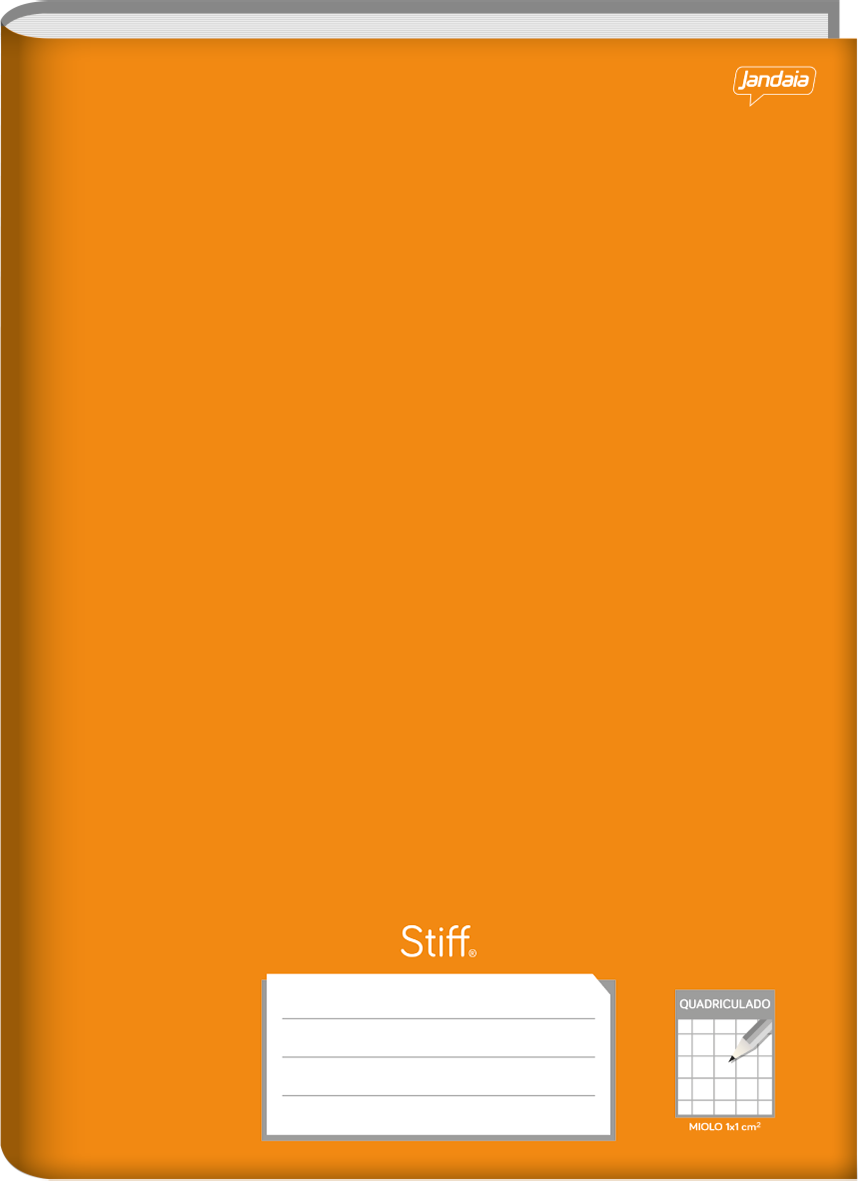 CADERNO QUADRICULADO STIFF 1X1 CM 80FLS JANDAIA