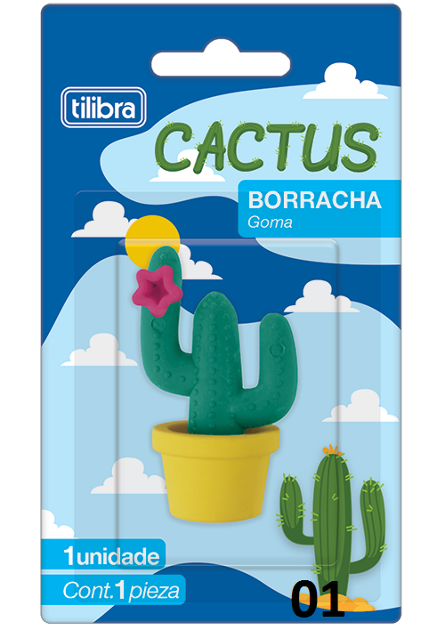 BORRACHA TILIBRA CACTUS BLISTER