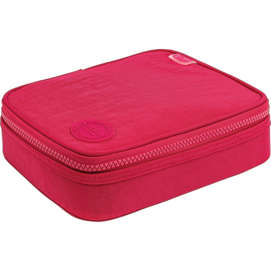 ESTOJO PORTA LAPIS ACADEMIE BOX CEREJA TILIBRA