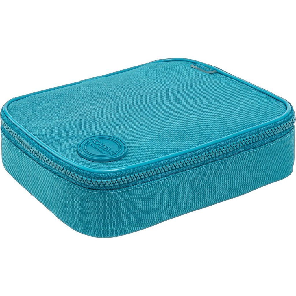 ESTOJO PORTA LAPIS ACADEMIE BOX TURQUESA TILIBRA