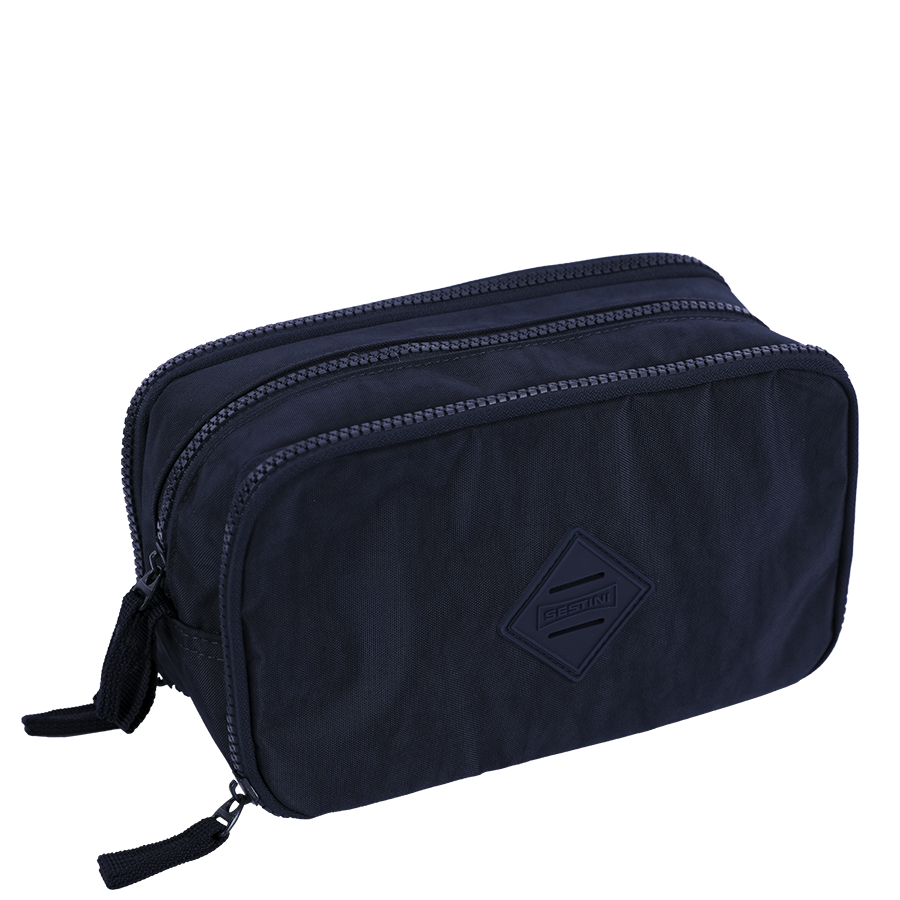 ESTOJO PORTA LAPIS CRINKLE ESPECIAL AZUL TRIPLO SESTINI