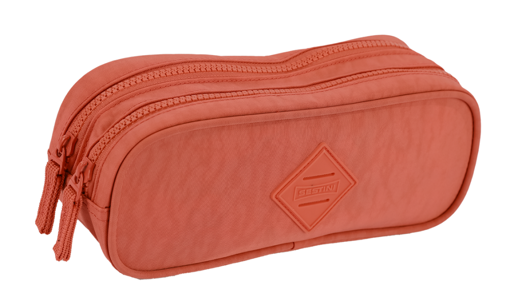 ESTOJO PORTA LAPIS CRINKLE APRICOT DUPLO SESTINI