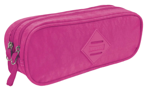 ESTOJO PORTA LAPIS CRINKLE PINK DUPLO SESTINI