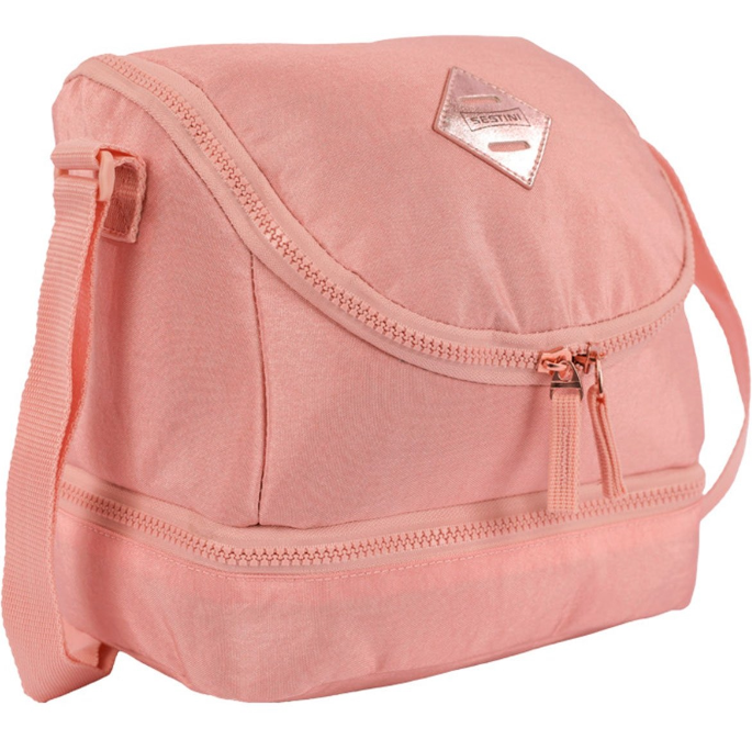 LANCHEIRA ROLLING CRINKLE 2 ROSA METALIC SESTINI