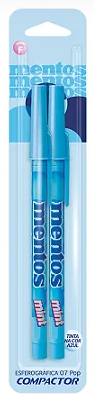 CANETA COMPACTOR POP COLOR MENTOS KIT 2X1 UND