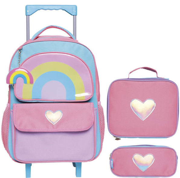 MOCHILA C/ RODAS RAINBOW KIT 3X1 YINS