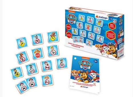BRINQUEDO JOGO DA MEMORIA PATRULHA CANINA XALINGO