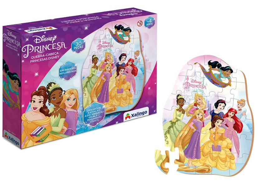 BRINQUEDO QUEBRA CABECA PRINCESAS 30PCS XALINGO