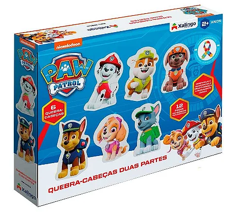 BRINQUEDO QUEBRA CABECA PATRULHA CANINA 12PCS XALINGO