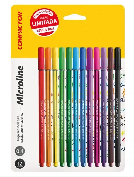 CANETA COMPACTOR MICROLINE 0.4MM 12X1 COMPACTOR