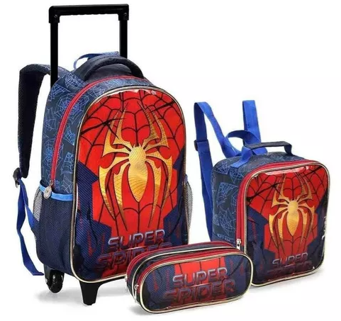 MOCHILA C/ RODAS SUPER SPIDER KIT 3X1 SEANITE