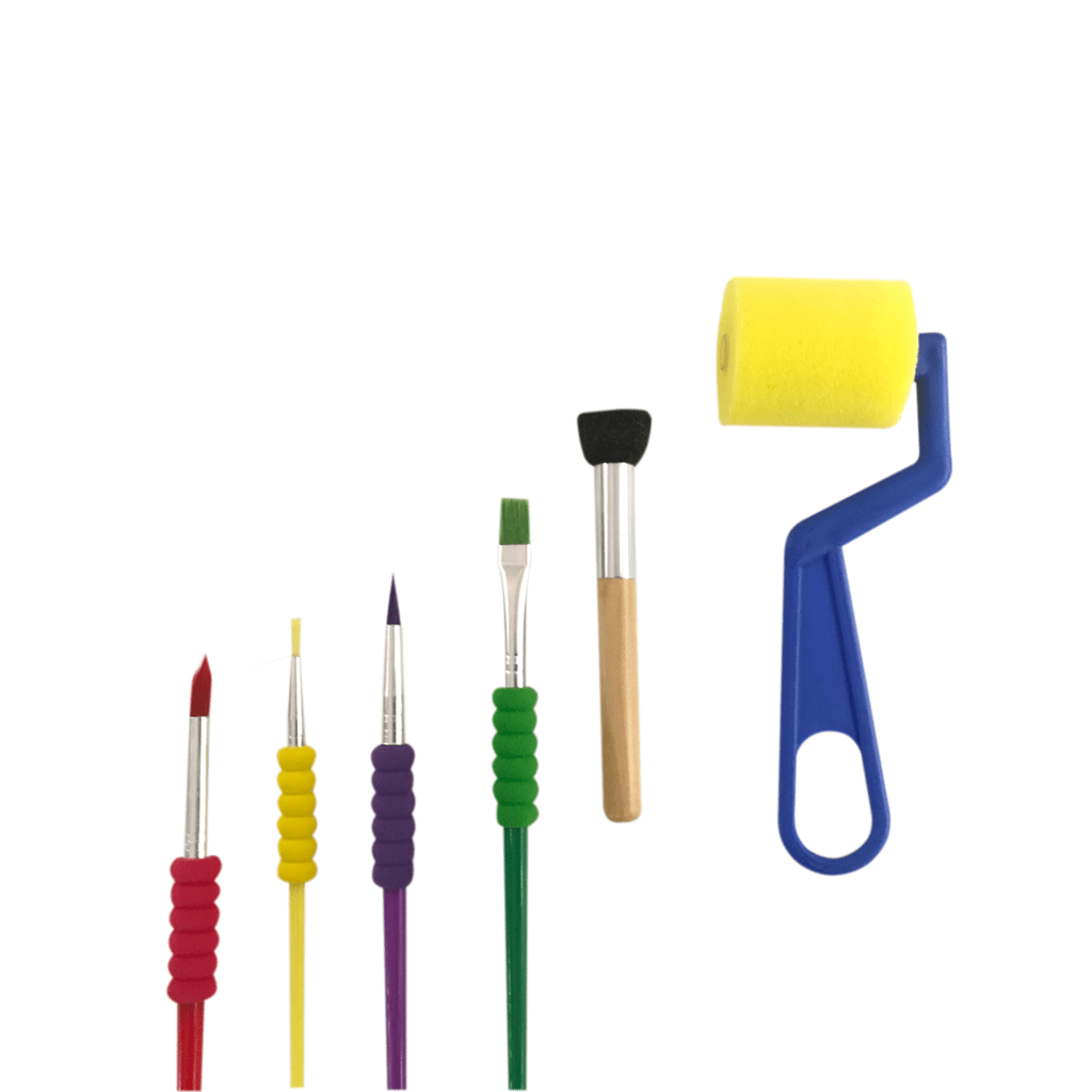 KIT PINCEL ARTISTICO COLORS GRIP 6 PÇS KIT