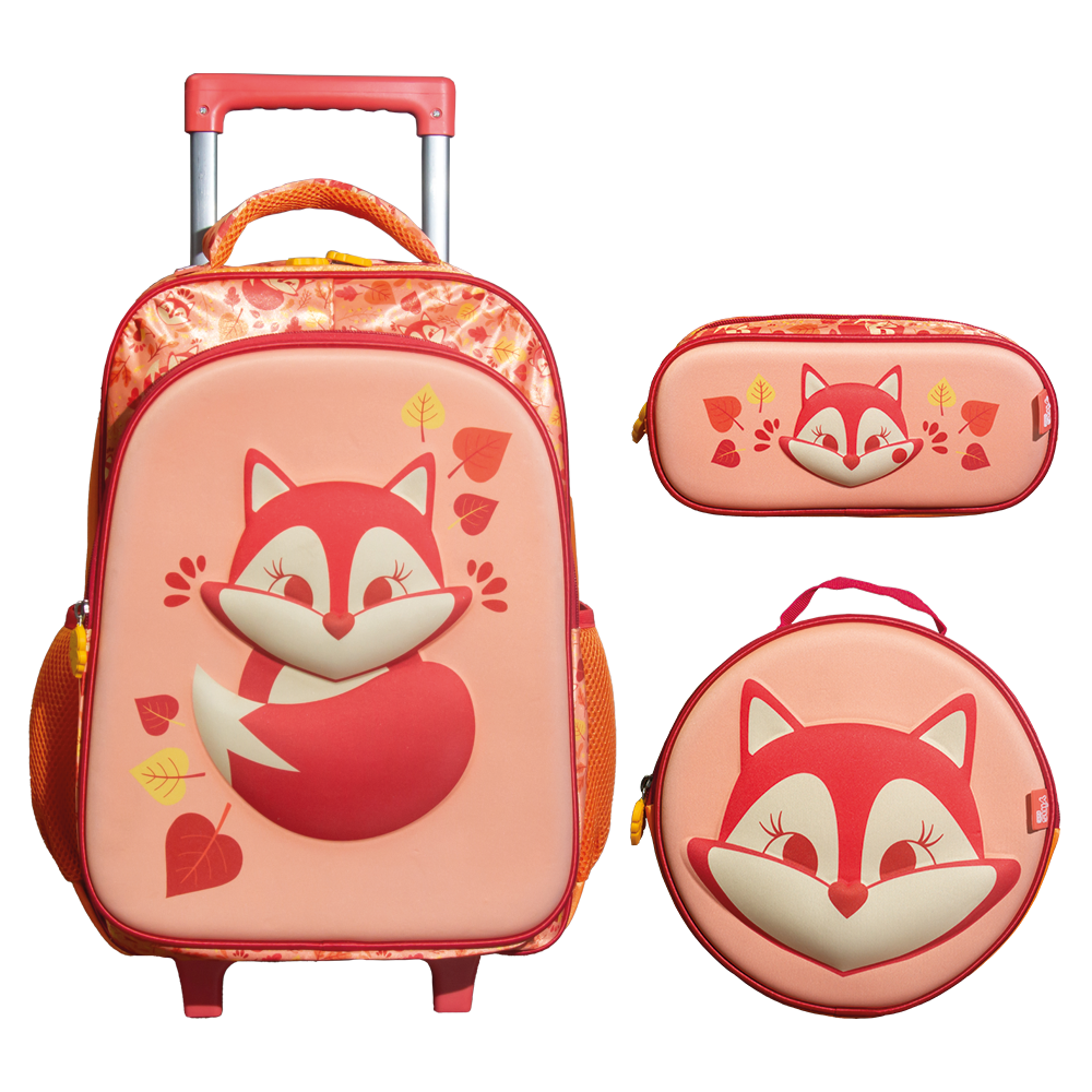 MOCHILA C/ RODAS RAPOSA KIT 3X1 YINS