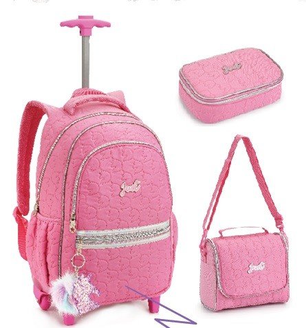 MOCHILA C/ RODAS TEEN JUST KIT 3X1 DLX