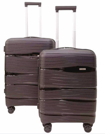 MALA VIAGEM MANHATTAN ABS 360º 2X1 PRETO BATIKI