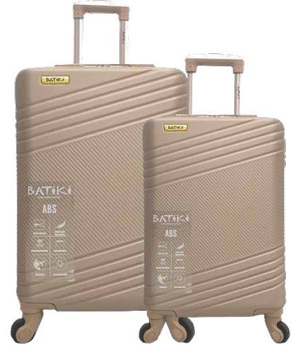 MALA VIAGEM NAPOLI ABS 360º 2X1 CHAMPANHE BATIKI