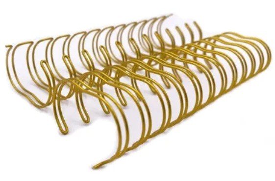 ESPIRAL WIRE-O P/ ENCADERNAÇÃO METAL GARRA DUPLA 