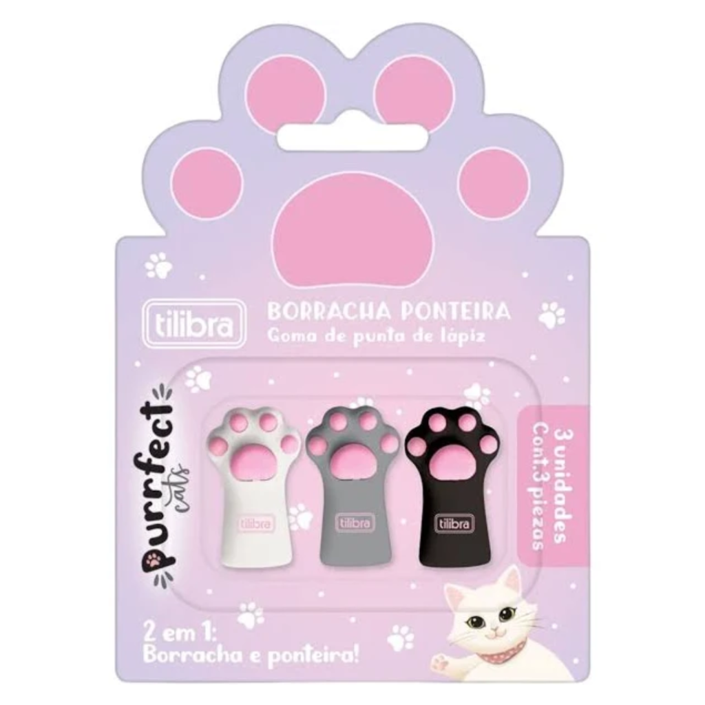 BORRACHA TILIBRA PONTEIRA PURRFECT CATS 3X1