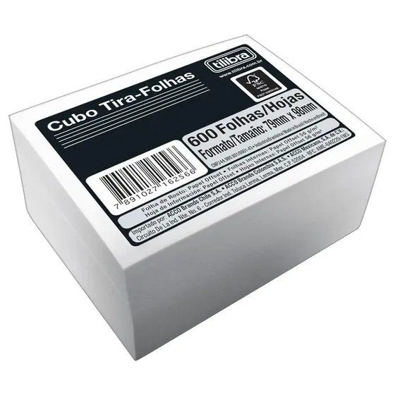 BLOCO TILEMBRETE BRANCO 600FLS TILIBRA