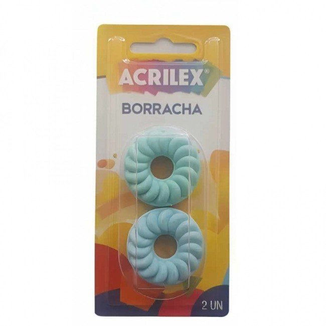 BORRACHA BISCOITOS 2 UND BLISTER ACRILEX