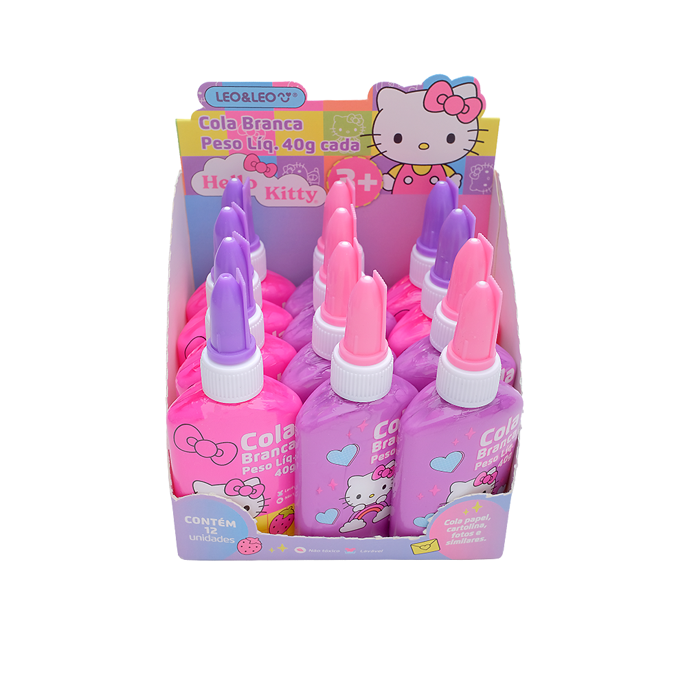 COLA BRANCA 40G HELLO KITTY LEO&LEO