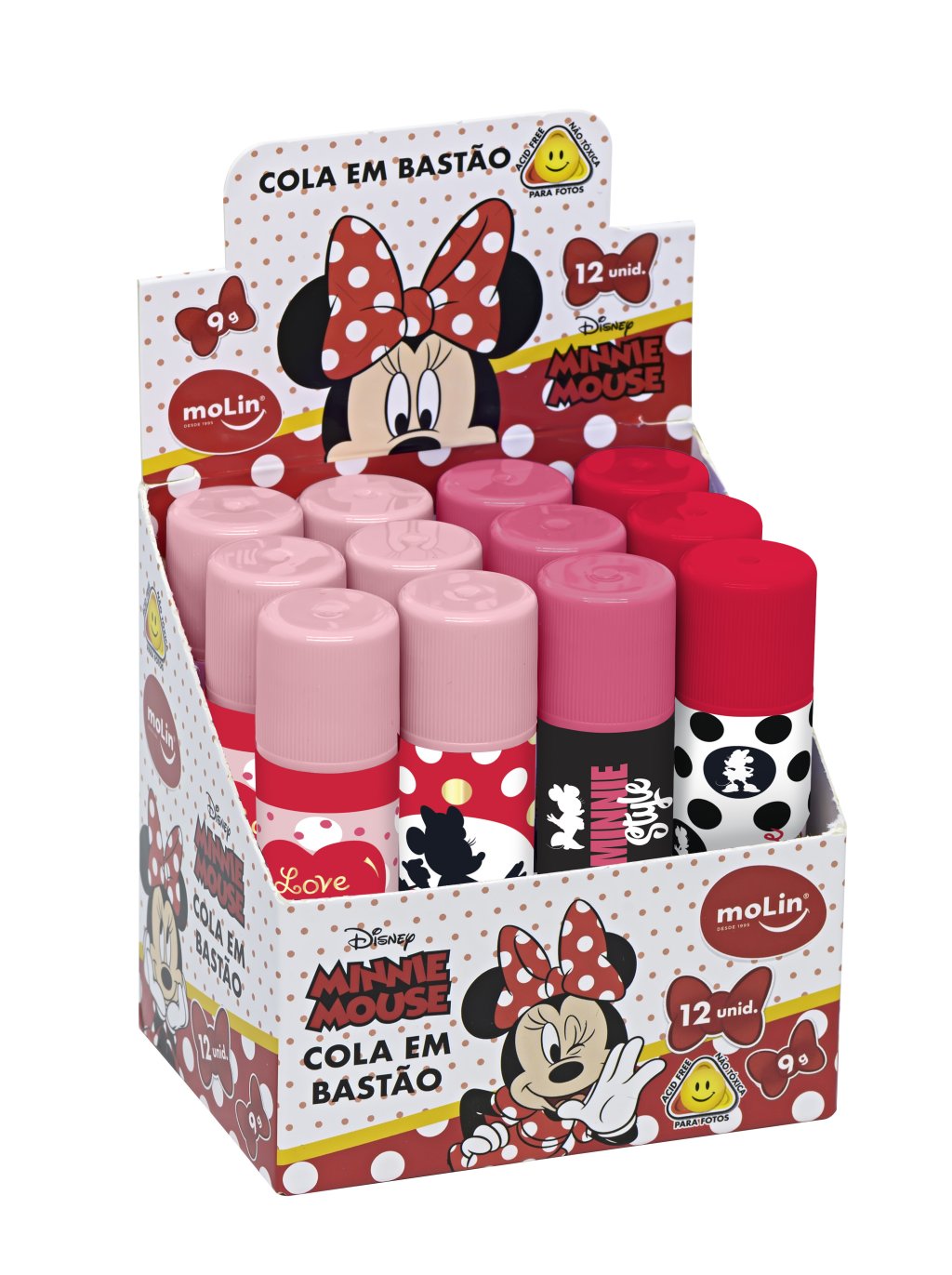 COLA BASTAO 9G MINNIE MOUSE MOLIN