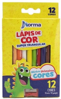 LAPIS DE COR NORMA TRIANGULAR JUMBO 12 CORES