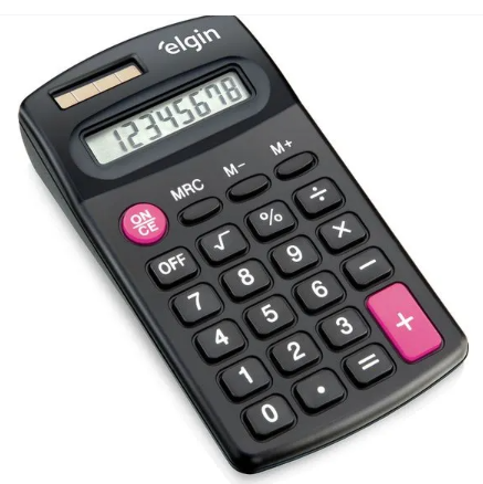 CALCULADORA CB1485 8 DIG SOLAR PRETA ELGIN
