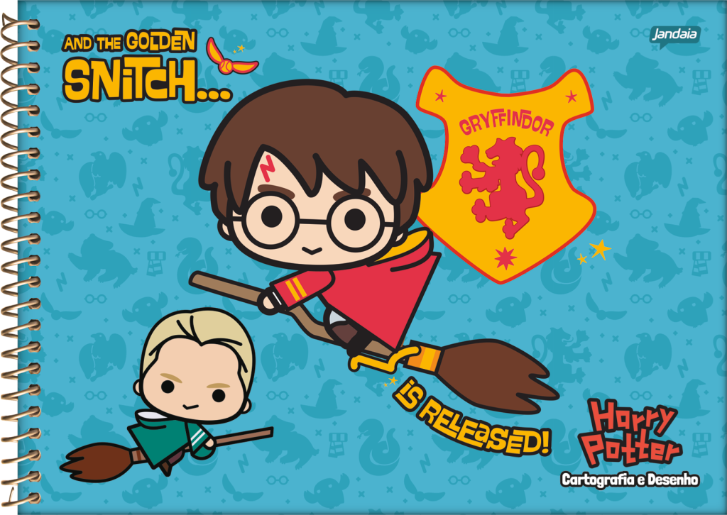 CADERNO DESENHO E CARTOGRAFIA HARRY POTTER 80FLS JANDAIA