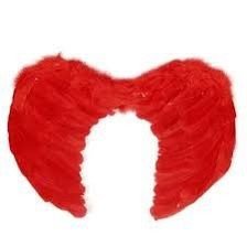 Asa anjo vermelho 