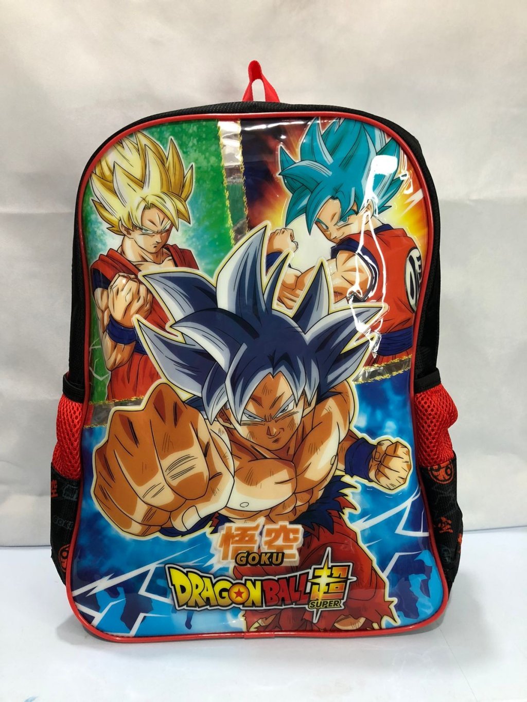 MOCHILA COSTAS DRAGONBALL Z  VERMELHA/PRETO