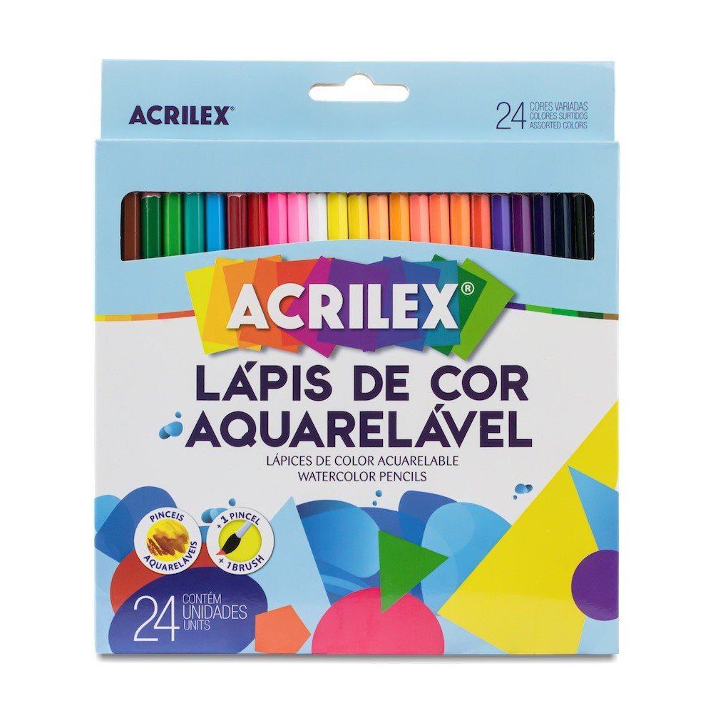 LÁPIS AQUARELÁVEL 24 C ACRILEX