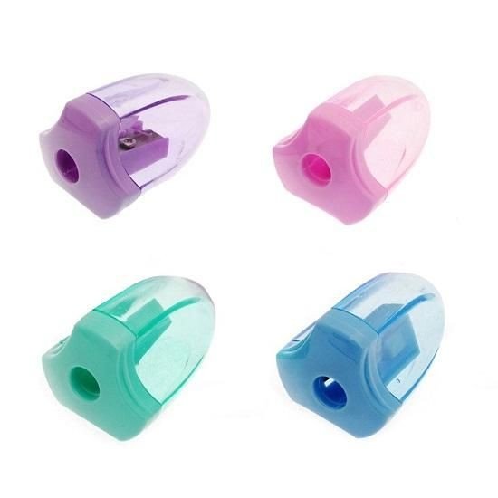 APONTADOR - (C/1) MODELOS ROXO, ROSA, AZUL CLARO E VERDE ÁGUA