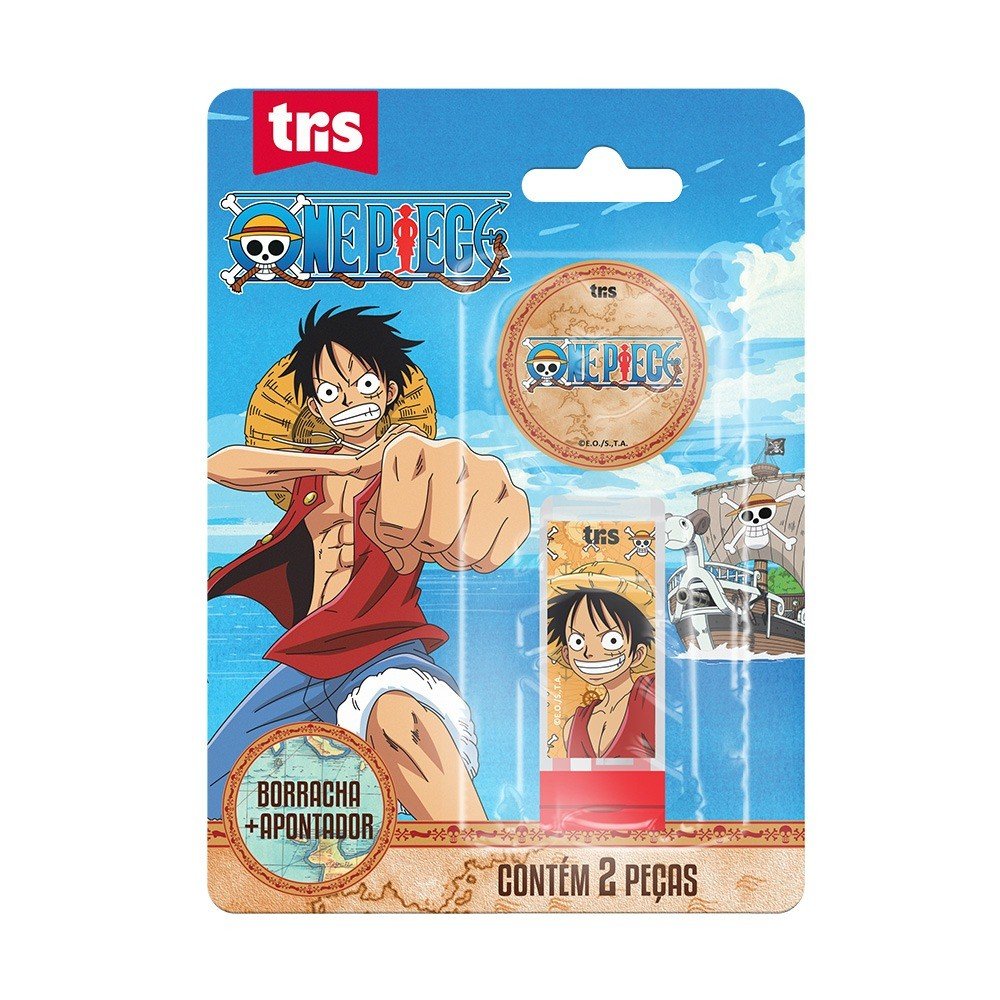KIT APONTADOR+BORRACHA ONE PIECE