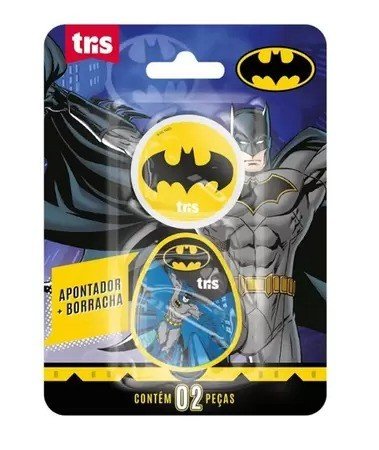  KIT APONTADOR+BORRACHA BATMAN