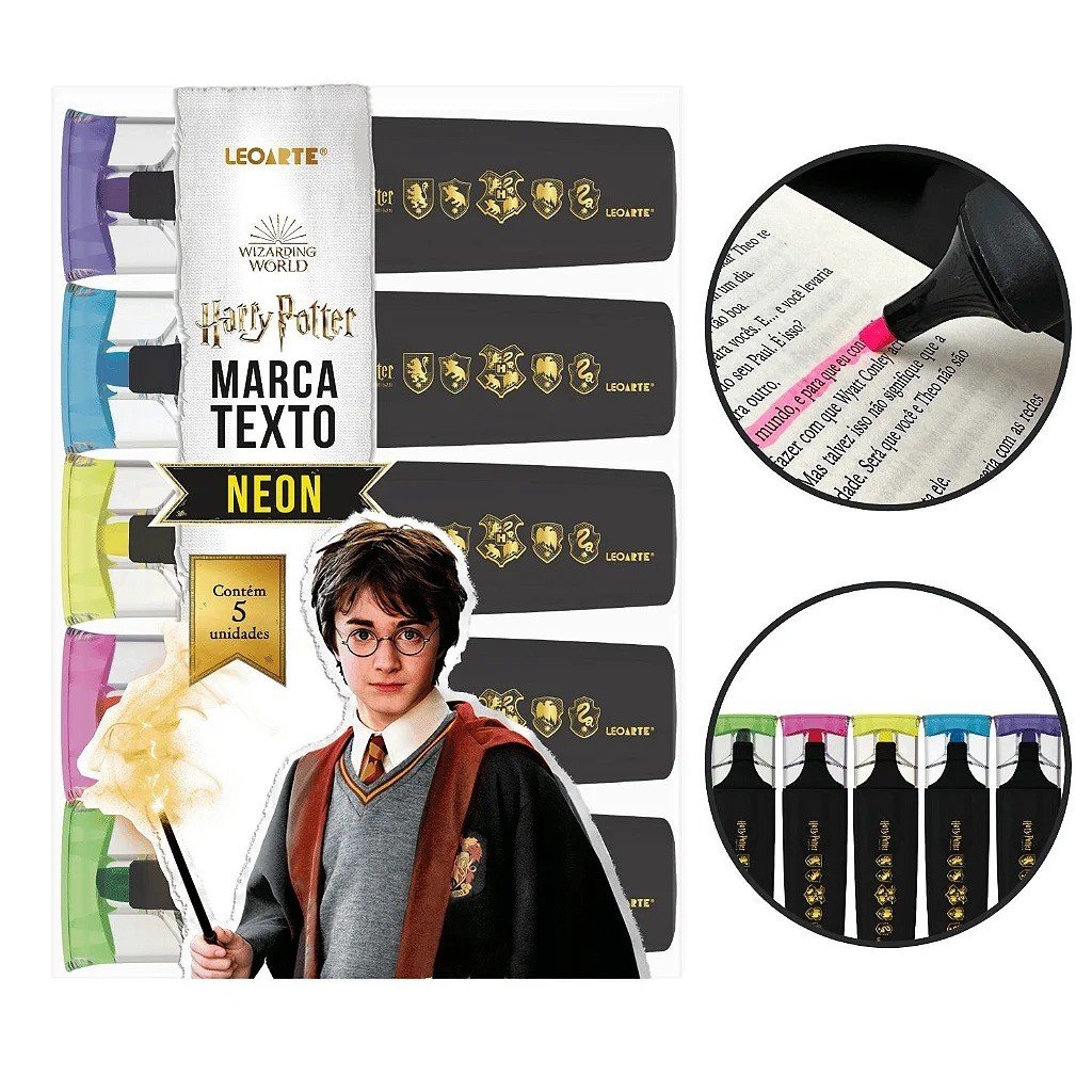 MARCA-TEXTO NEON HARRY POTTER - C/5