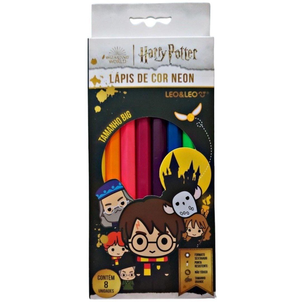 LÁPIS DE COR NEON DO HARRY POTTER