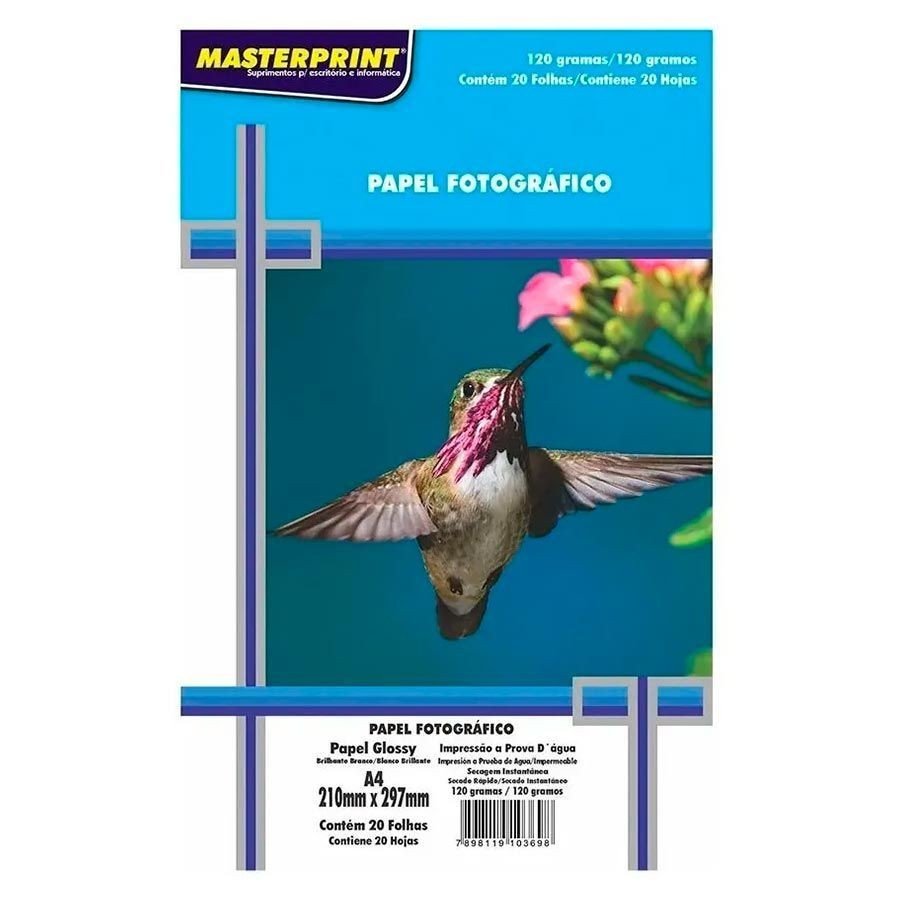 PAPEL FOTOGRÁFICO - 20 FOLHAS (120G)