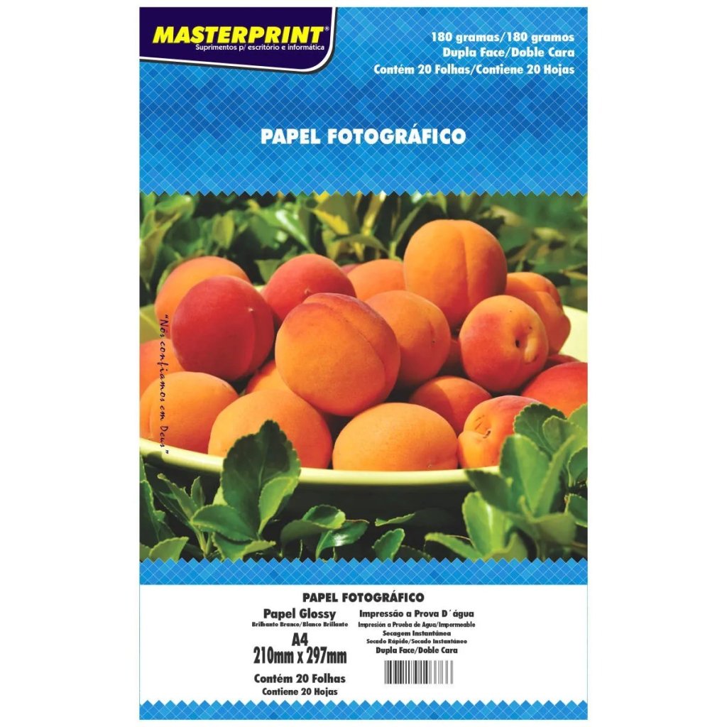 PAPEL FOTOGRÁFICO DUPLA FACE - 20 FOLHAS (180G)