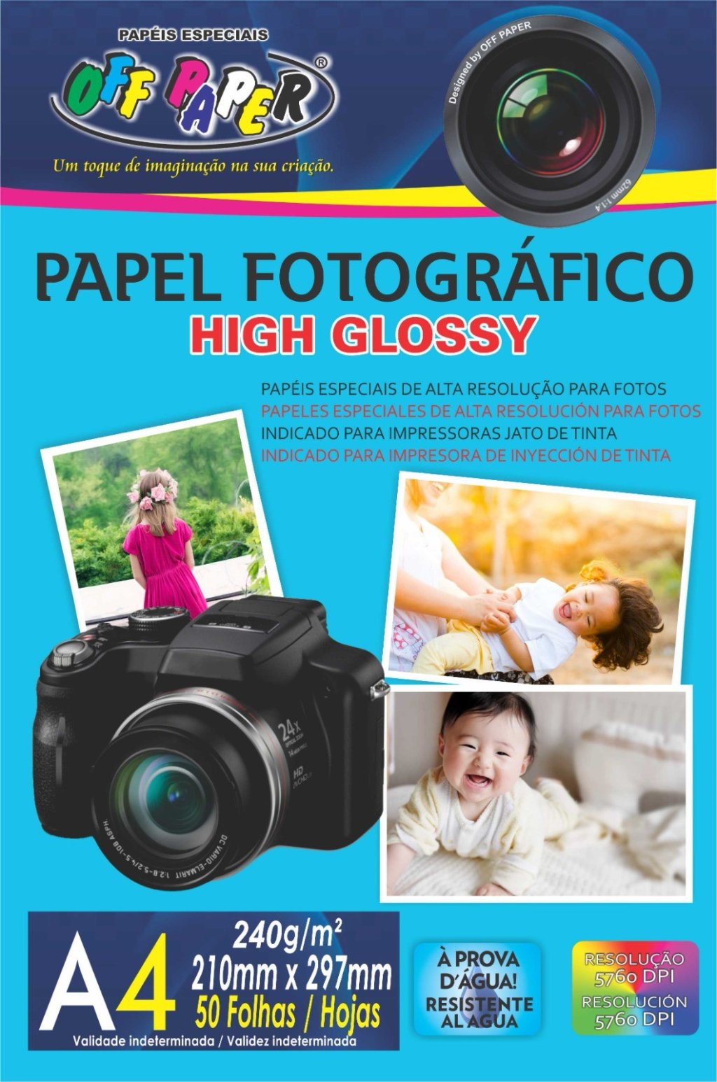 PAPEL FOTOGRÁFICO - 50 FOLHAS (240G)