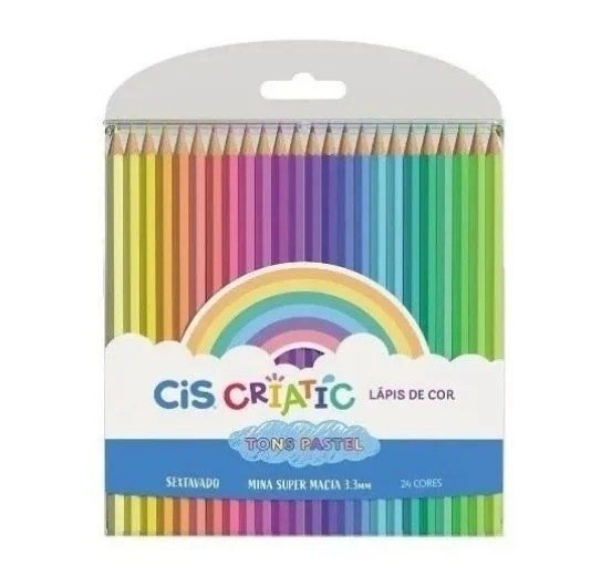 LAPIS 24 CORES CIS CRIATIC TONS PASTEL