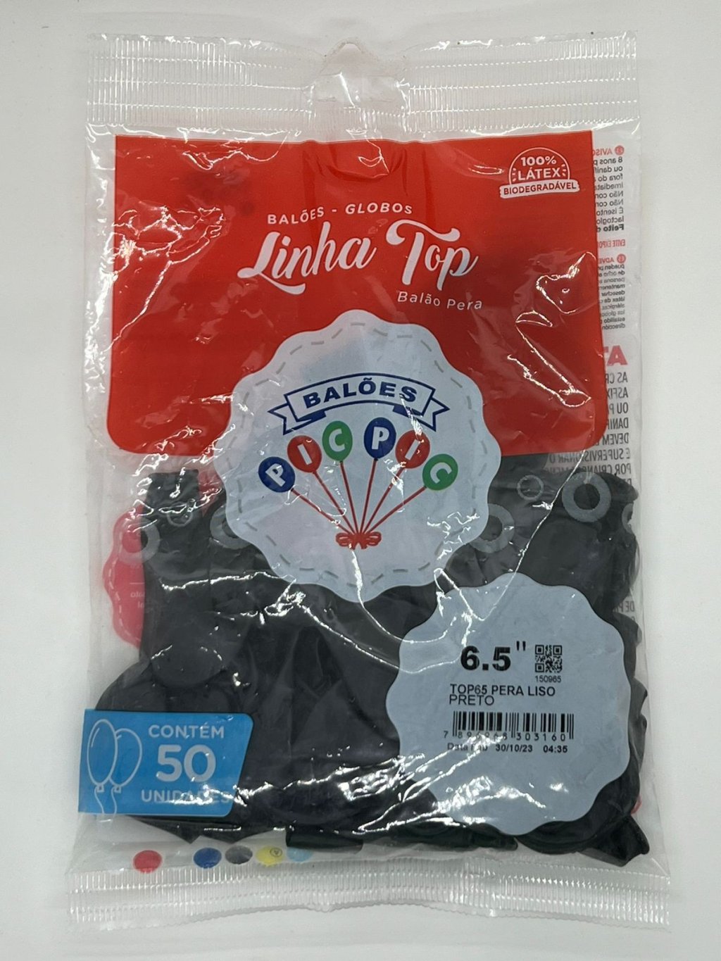 BEXIGAS 6,5 C/50 UNIDADES PRETO